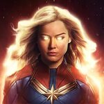 2932x2932 Captain Marvel Brie Larson 4k Ipad Pro Retina Disp